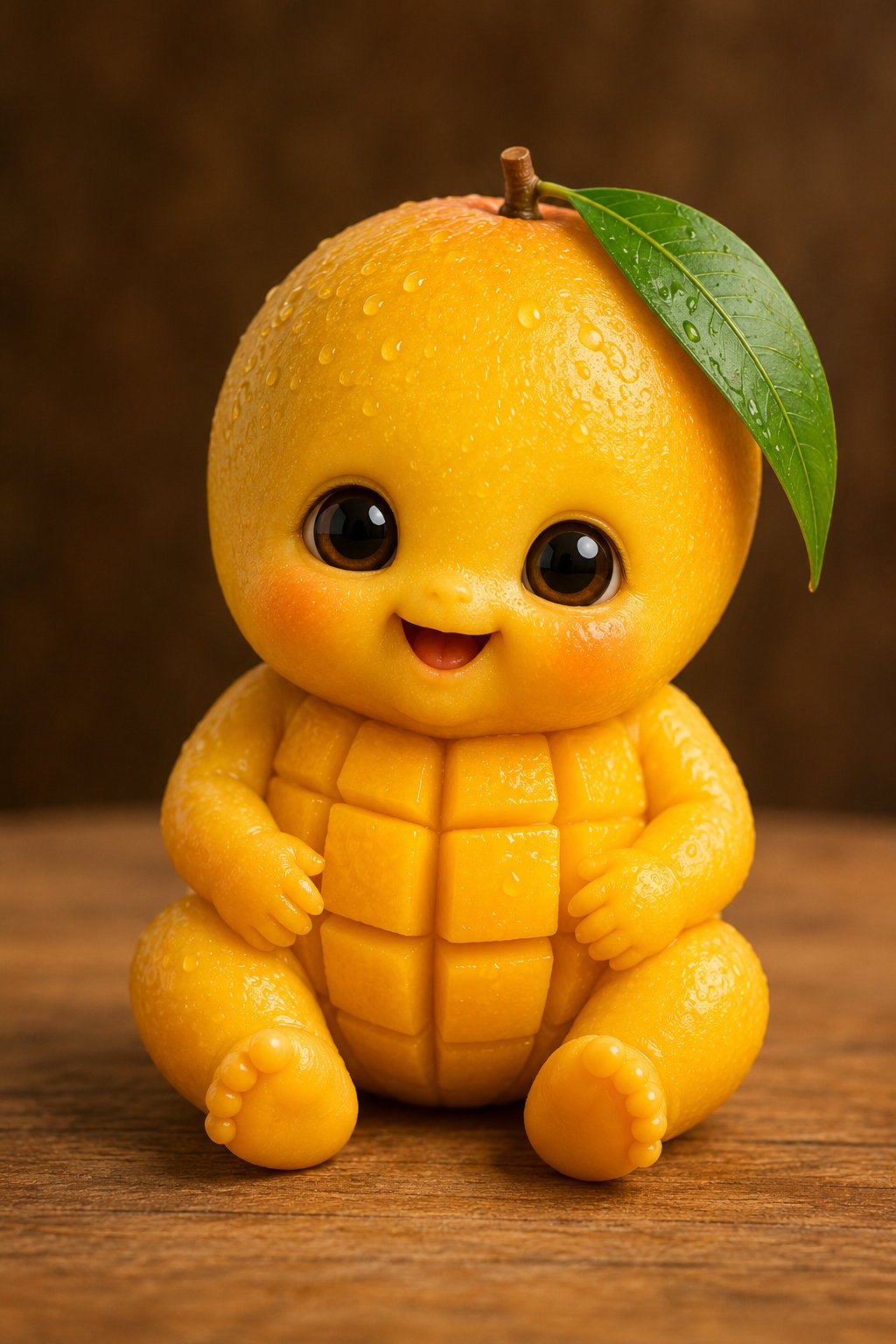 Ultra Cute Mango Baby Character AI Image Prompt ChatGPT
