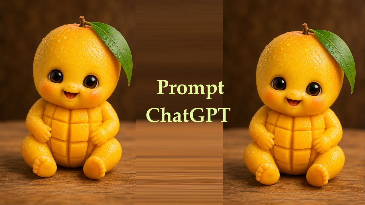 Ultra Cute Mango Baby Character AI Image Prompt ChatGPT