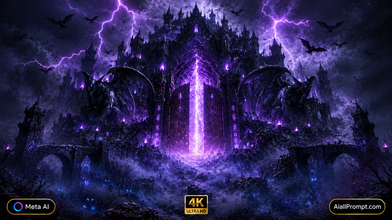 Dark Castle Awakens AI Prompt (Meta AI) – Cinematic Horror Fantasy Video