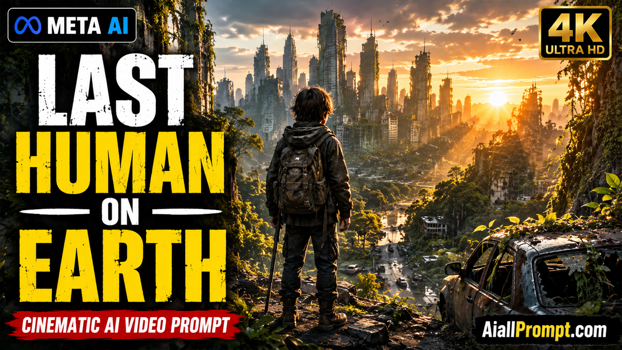 Last Human on Earth AI Prompt (Meta AI) – Cinematic Survival AI Video