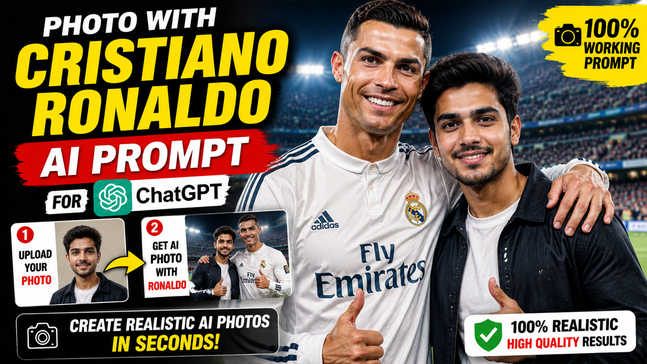 Photo with Cristiano Ronaldo AI Prompt for ChatGPT (2026)