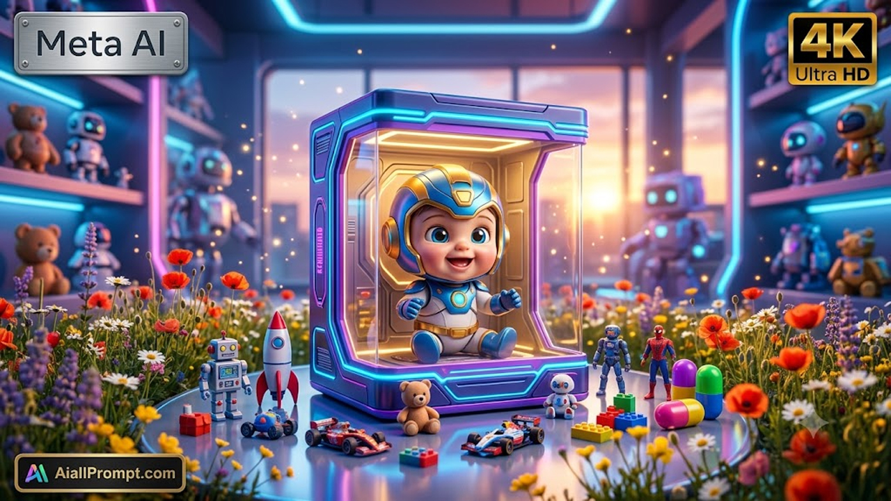 AI Toy Box Prompt (Meta AI) – Create Ultra Realistic Miniature Toy Box Videos
