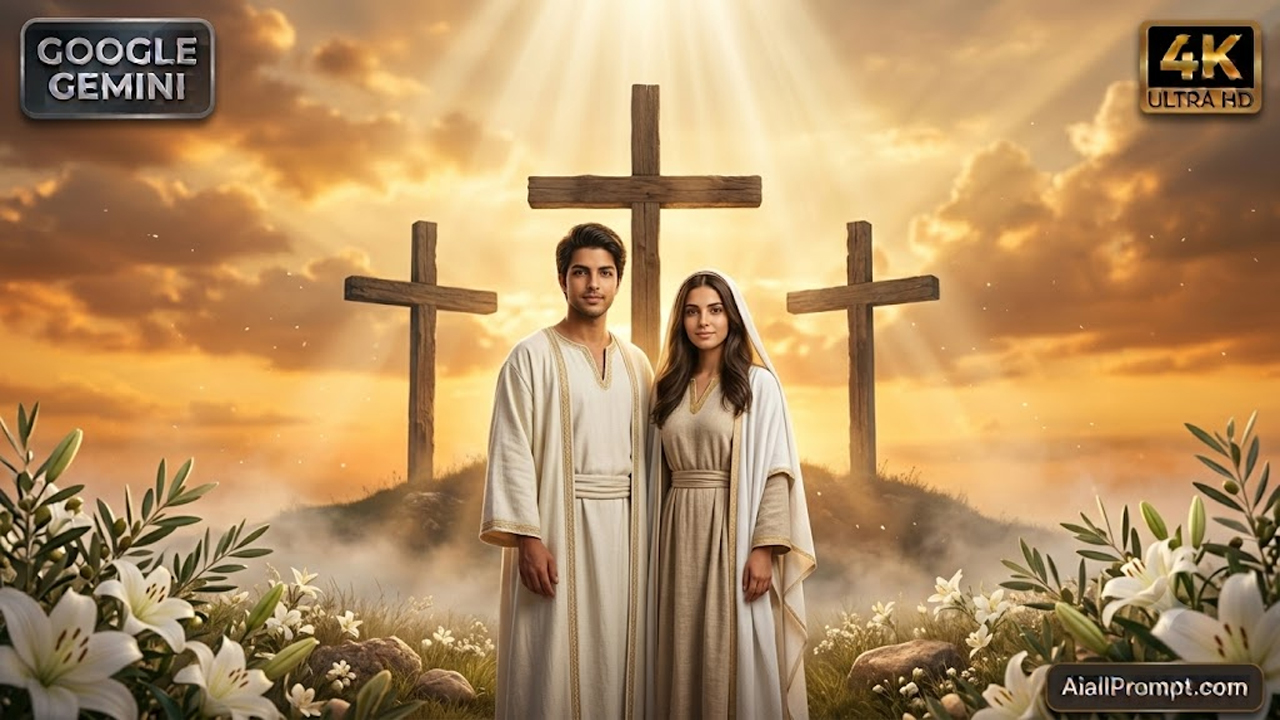 Good Friday AI Image Prompt for Google Gemini (Transform Your Photo into a Sacred Christian Portrait)