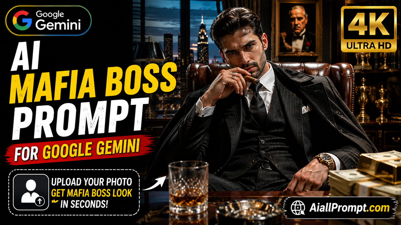 AI Mafia Boss Prompt for Google Gemini (Upload Your Photo)