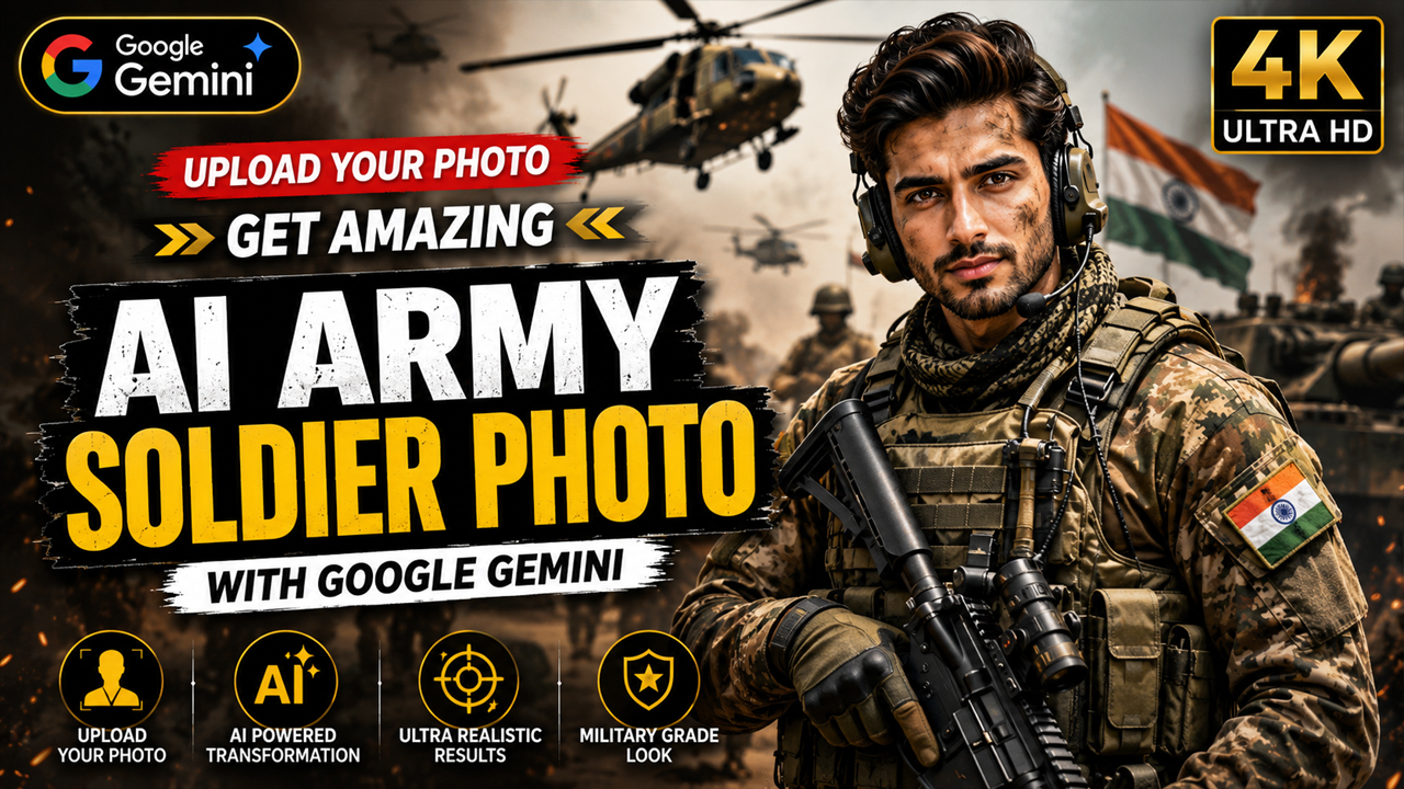 AI Army Soldier Photo Prompt for Google Gemini (Ultra Realistic Military Transformation)