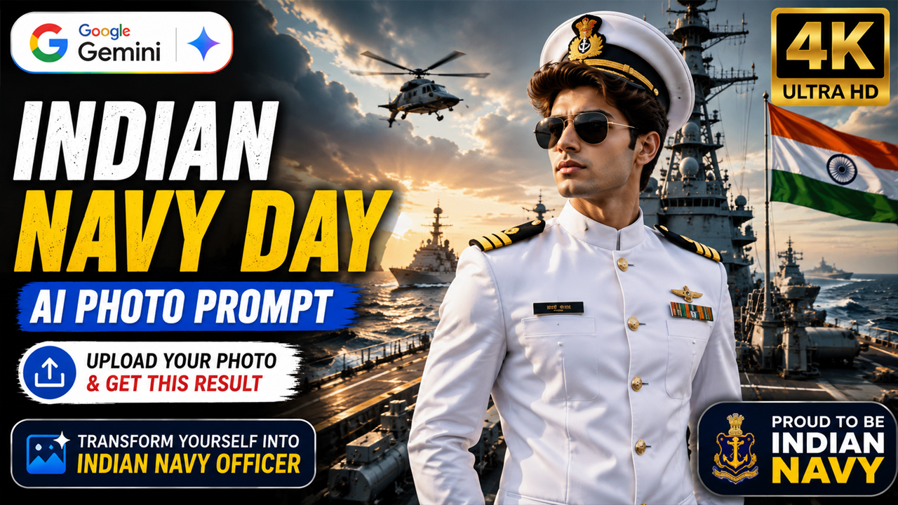Indian Navy Day AI Photo Prompt for Google Gemini (Upload Your Photo)