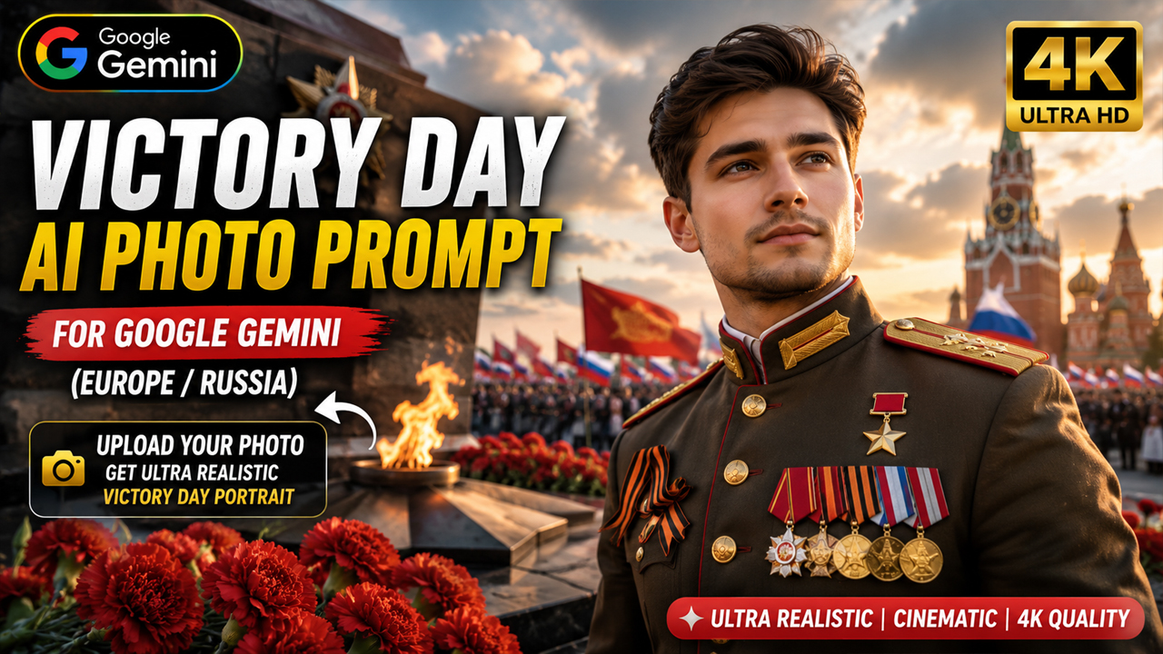 Victory Day AI Photo Prompt for Google Gemini (Europe/Russia)
