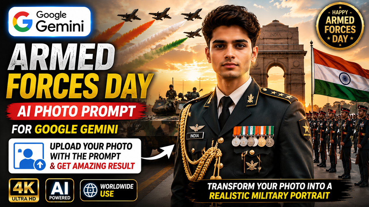 Armed Forces Day AI Photo Prompt for Google Gemini (Worldwide)