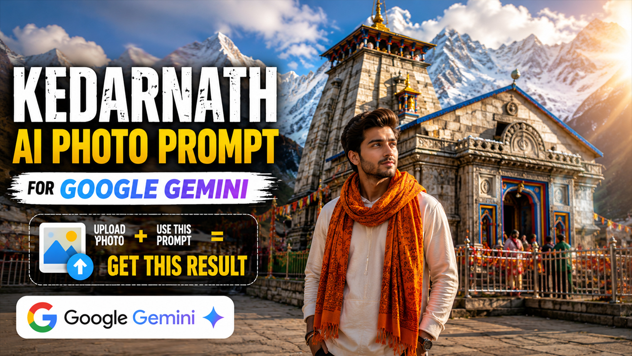 Kedarnath AI Photo Prompt for Google Gemini (Ultra Realistic 4K)