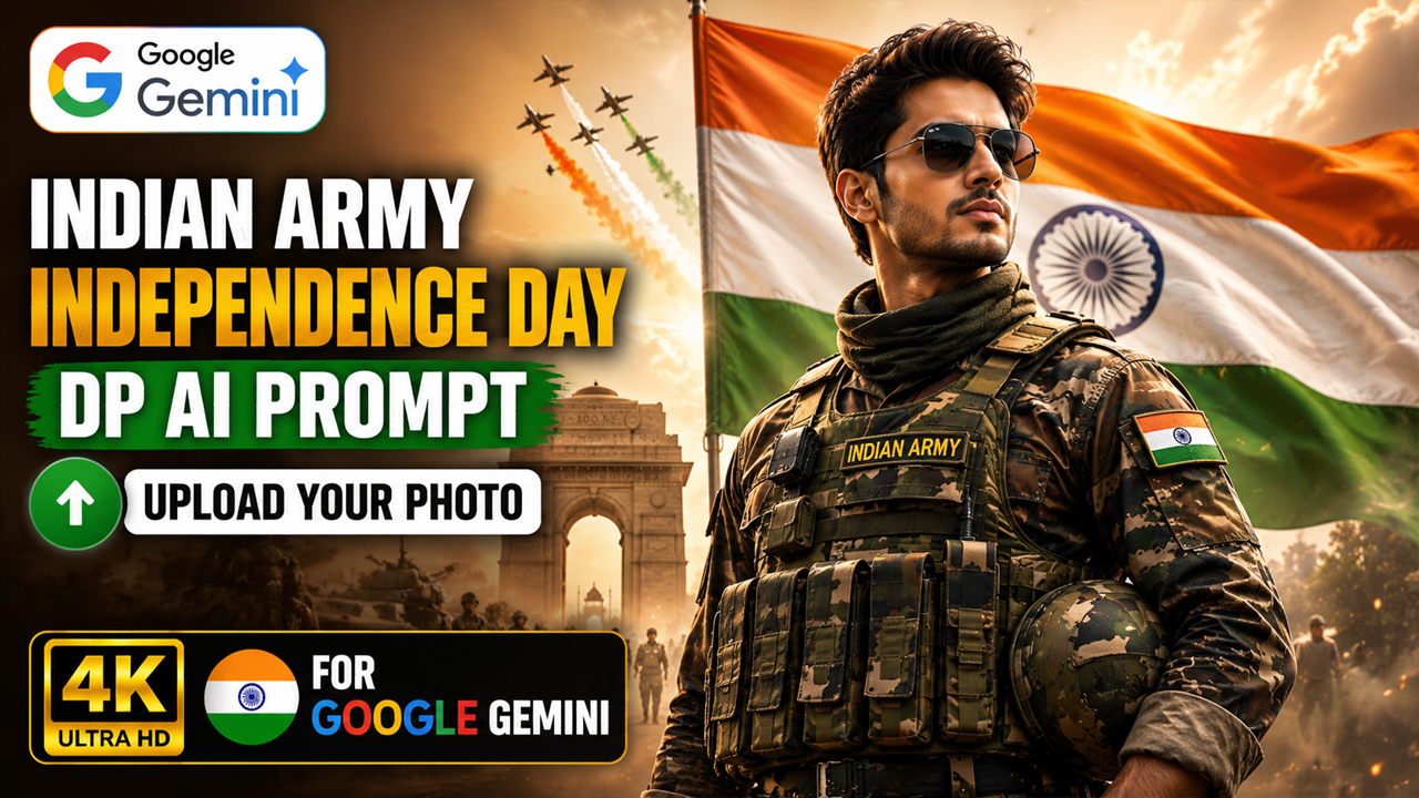 Indian Army Independence Day DP AI Prompt for Google Gemini (Upload Your Photo)