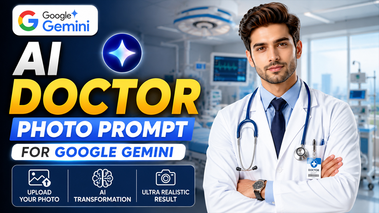 AI Doctor Photo Prompt for Google Gemini (Ultra Realistic 4K)