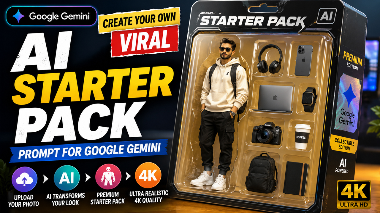 AI Starter Pack Prompt for Google Gemini (Create Your Own Viral Starter Pack)