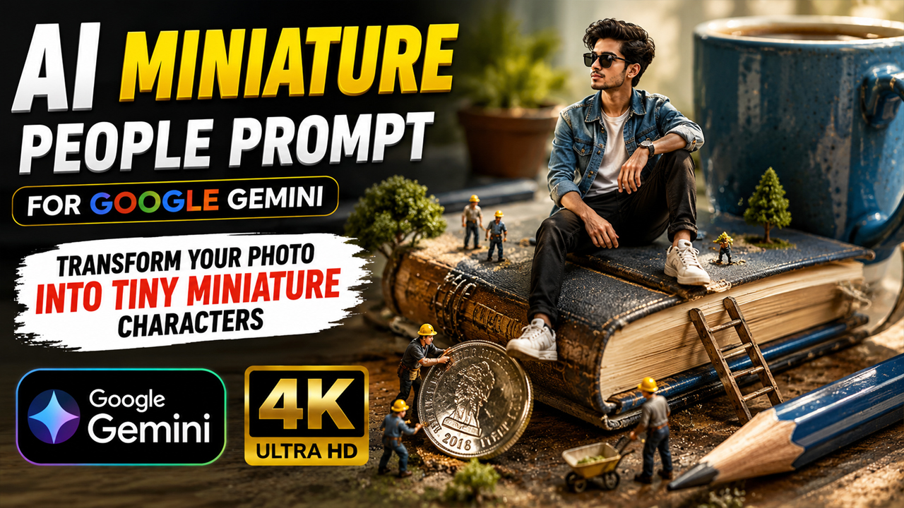 AI Miniature People Prompt for Google Gemini (Transform Your Photo into Tiny Miniature Characters)