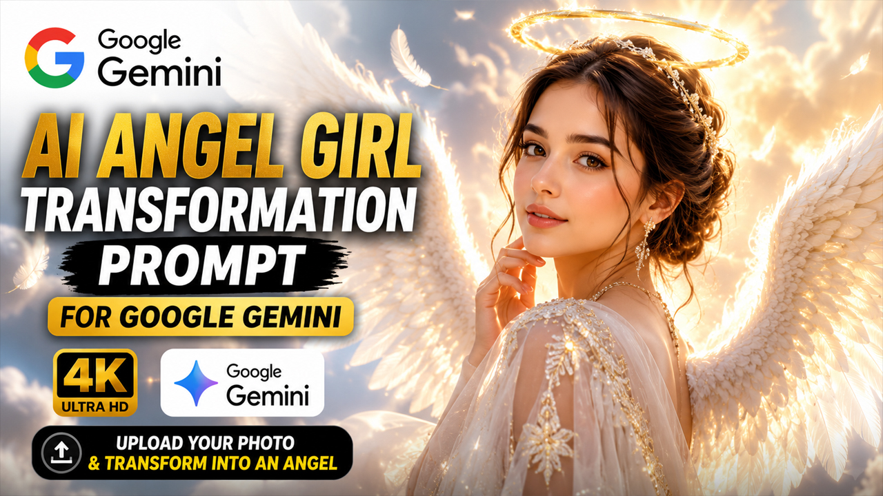 AI Angel Girl Transformation Prompt for Google Gemini (Upload Your Photo)