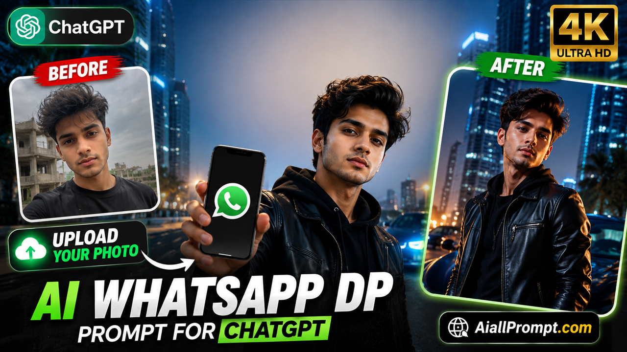 AI WhatsApp DP Prompt for ChatGPT (Upload Your Photo)