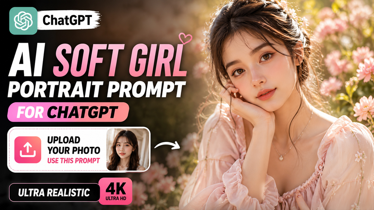 AI Soft Girl Portrait Prompt for ChatGPT (Upload Your Photo)