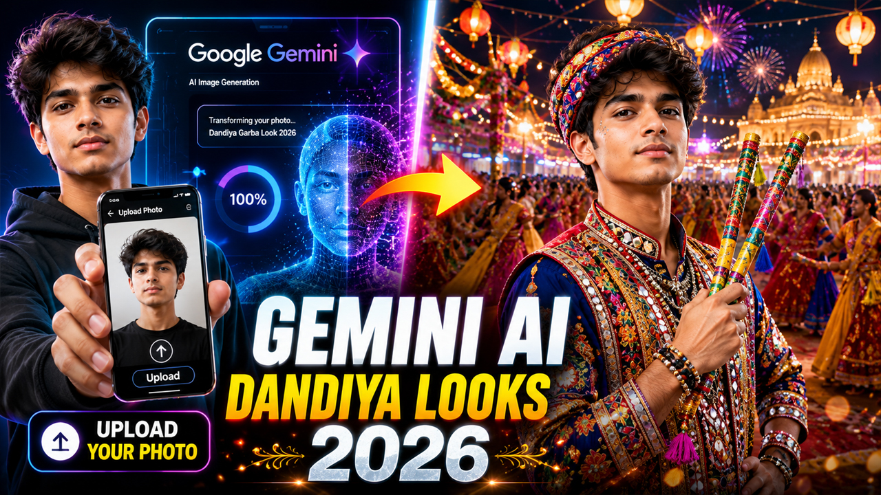 Gemini AI Dandiya Garba Looks Prompts 2026