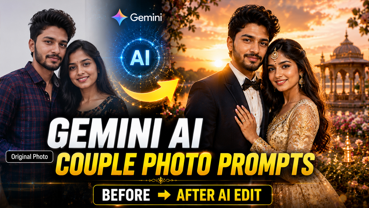 5 Stunning Couple Photo Editing Prompts for Google Gemini AI