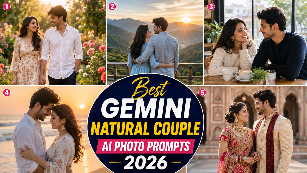 Best Gemini Natural Couple AI Photo Prompts 2026