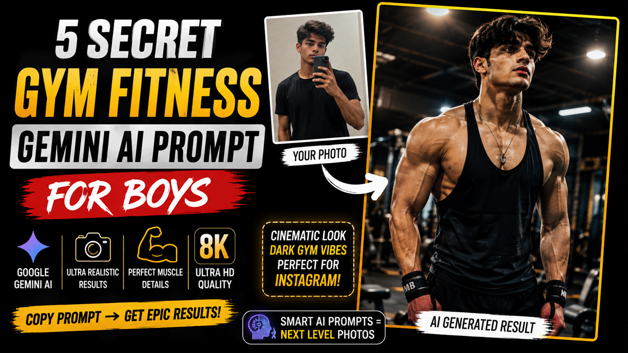 5 Secret Gym Fitness Gemini AI Prompt for Boys