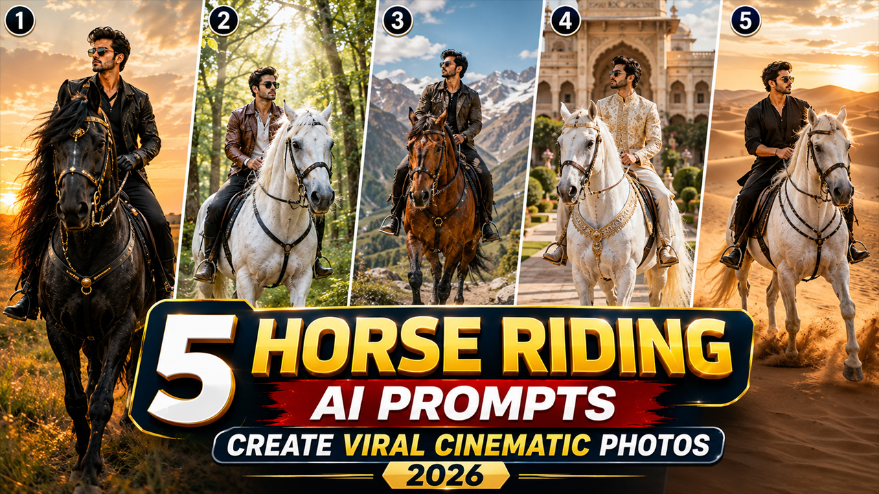 Stunning Cinematic Horse Riding AI Prompts for Viral Photo 2026