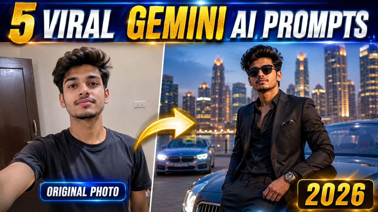 5 Stunning Viral Photo Editing Prompts for Boys Using Gemini AI