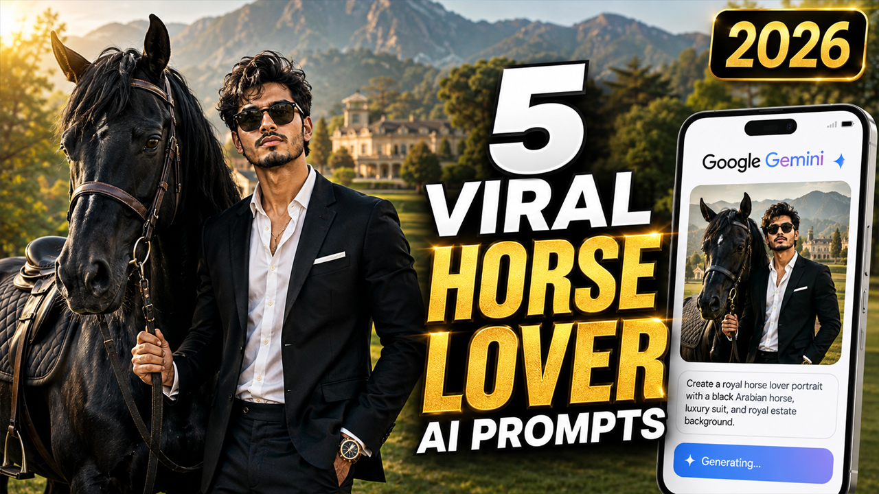 5 Viral Gemini Horse Lover AI Photo Editing Prompts 2026