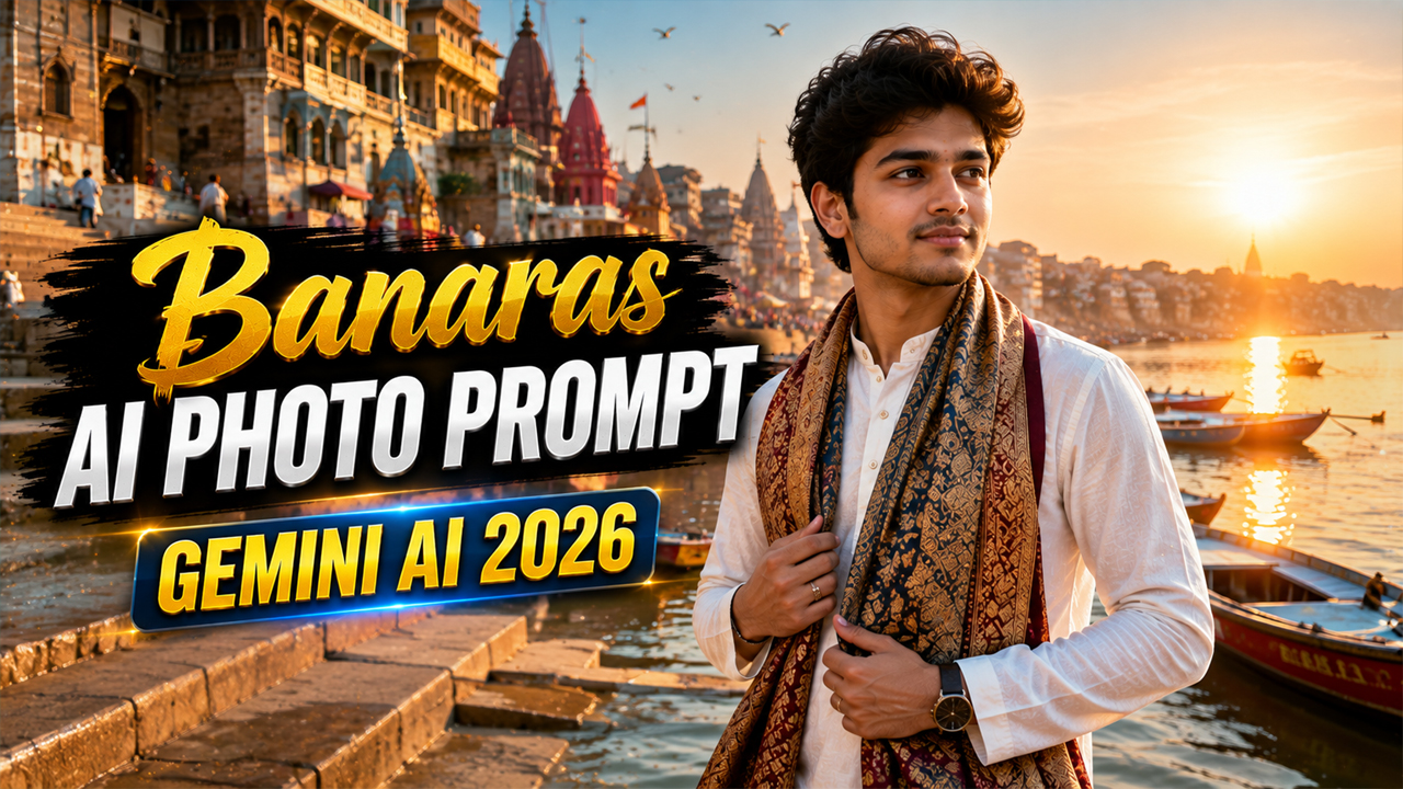 Gemini AI Photo Prompt Banaras for Boys