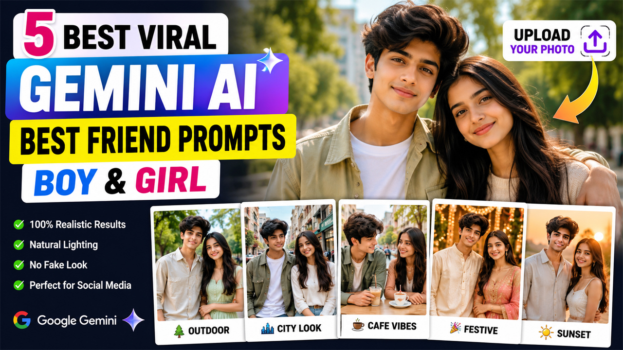 Gemini AI Best Friend Prompts for Boy and Girl