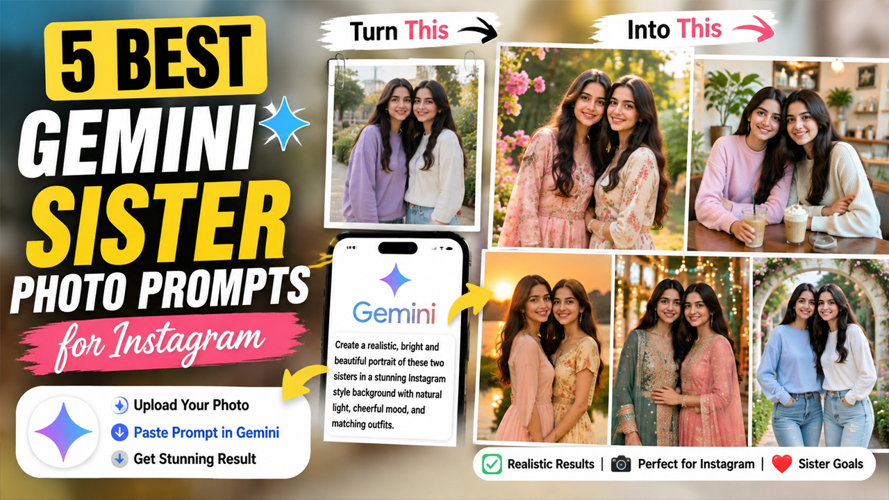Gemini Sister Photo Prompts for Instagram