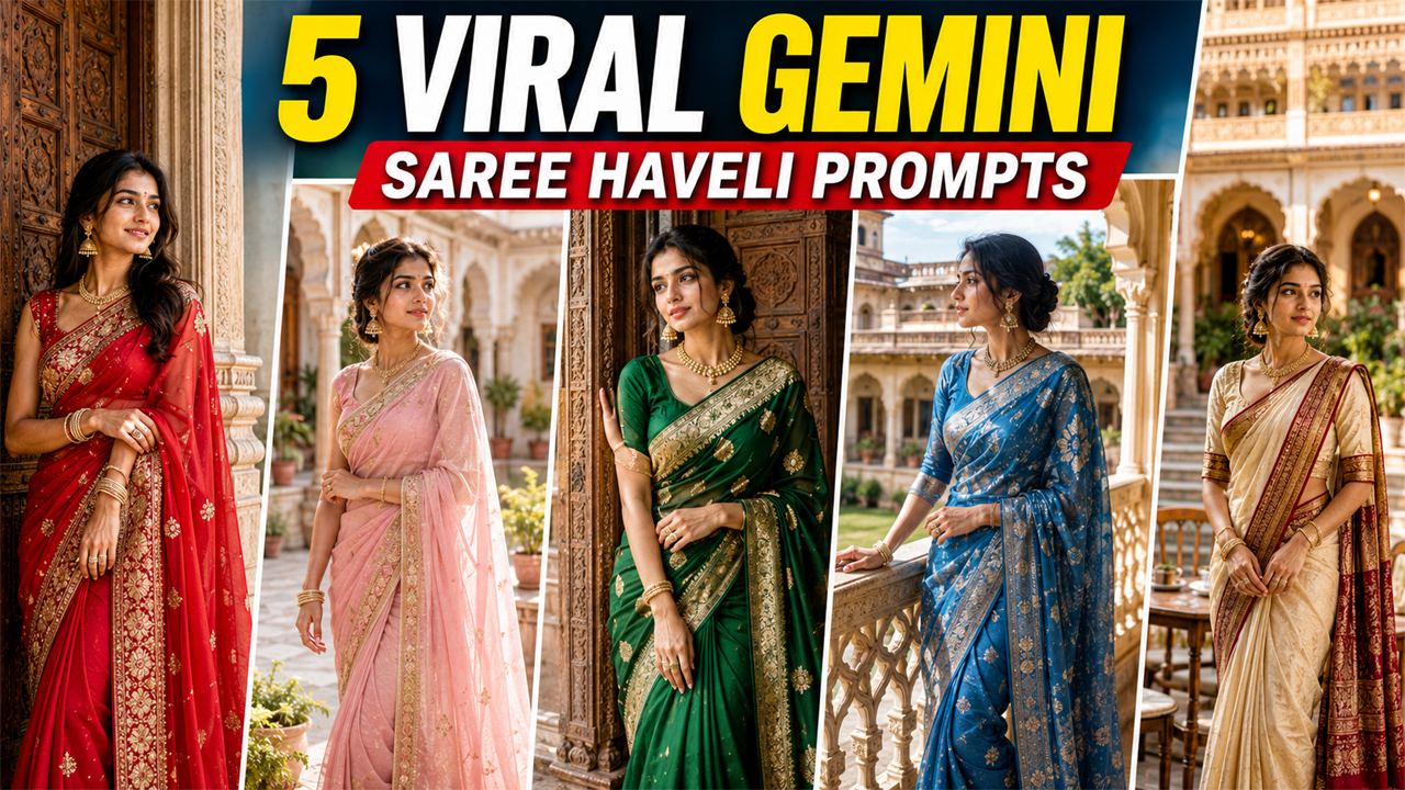 Gemini Girls Saree Haveli Prompts Girls Love