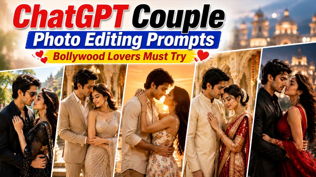 5 Viral ChatGPT Couple Photo Editing Prompts Bollywood Lover Must Try