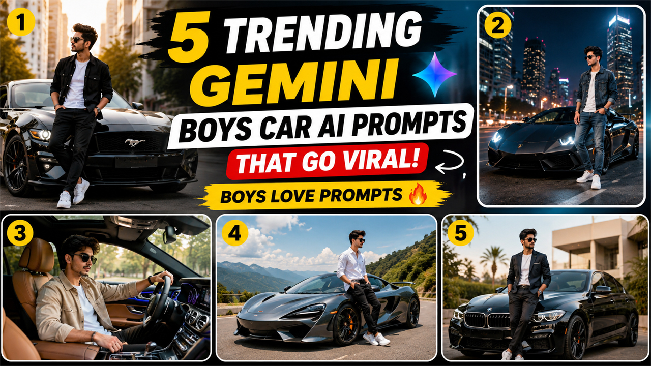 Trending Gemini Boys Car AI Prompts That Go Viral